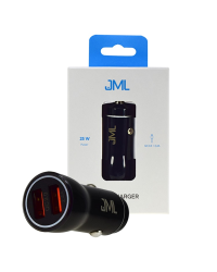 Автомобильное зарядное устройство JML CC-108 Quick Charge 3.0 / 2 x USB / 3А / 25Вт черный