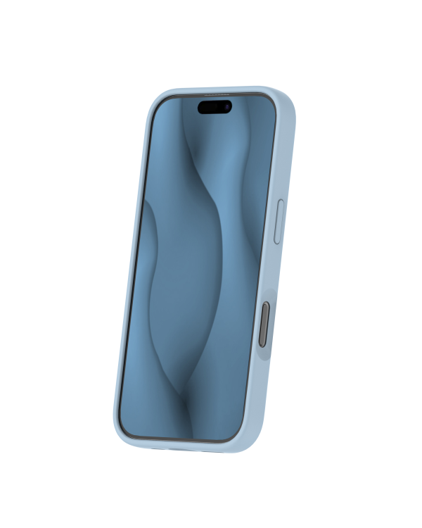 Чехол Fusion silicone Thin Magsafe для iPhone 16 светло-голубой