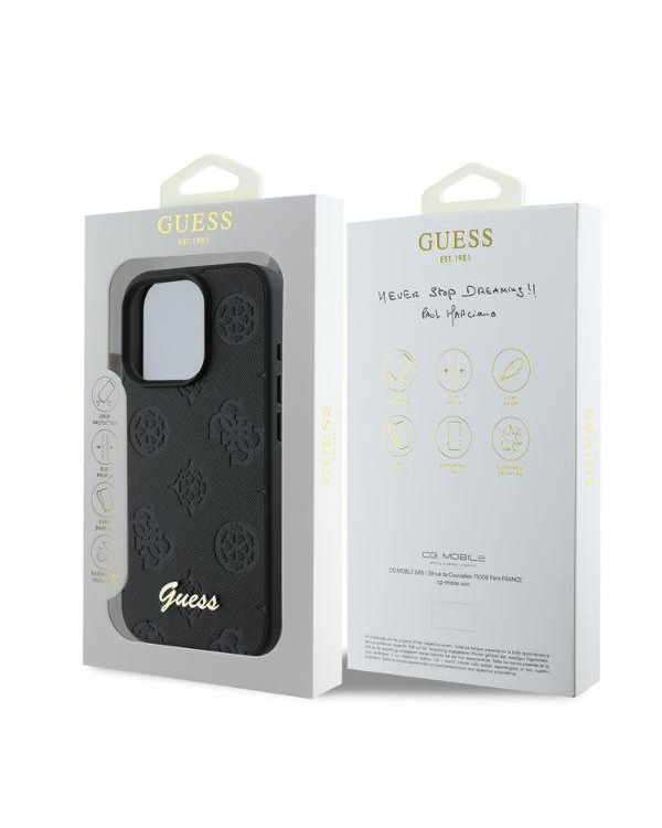 Guess GUHCP16XG4GFGR iPhone 16 Pro Max 6.9" black hardcase 4G Classic