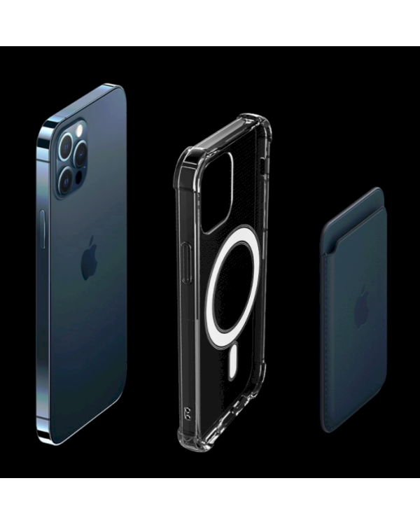 Fusion MagSafe Magnetic прочный силиконовый чехол для Apple iPhone 12 Mini прозрачный