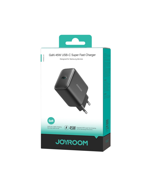 Настенное зарядное устройство Joyroom JR-TCG13 45W GaN для Samsung Ultra - черный