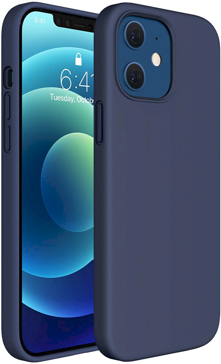 Fusion Elegance Fibre Прочный Силиконовый чехол для Apple iPhone 12 Pro Max Синий