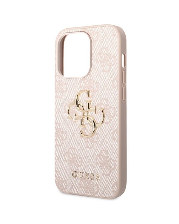 Guess GUHCP15L4GMGPI Apple iPhone 15 Pro 6.1pink hardcase 4G Big Metal Logo