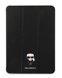 KLFC12OKMK Karl Lagerfeld Metal Saffiano Folio Cover for iPad Pro 12.9 Black