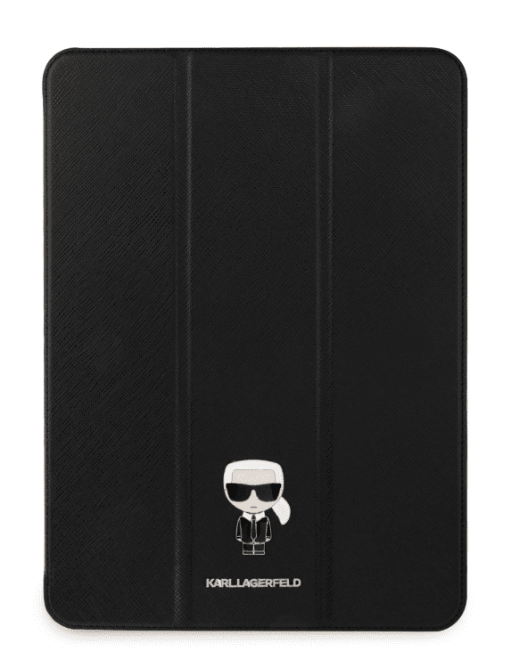 Обложка книги «KLFC12OKMK Karl Lagerfeld Metal Saffiano Folio Cover for iPad Pro 12.9 Black»