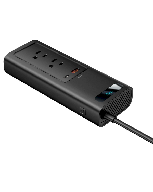 Baseus CRNBQ-01 автомобильная зарядка инвертер USB-C / USB / 5A / 150W / Quick Charge 3.0 (USA / JP)