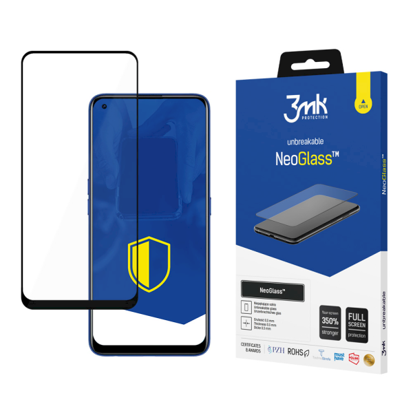 Обложка книги «Realme 7 Pro Black  - 3mk NeoGlass™ screen protector»