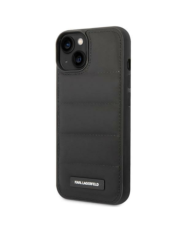 Дополнительное изображение книги «Karl Lagerfeld Quilted Puffy Metal Logo Case for iPhone 14 Black»