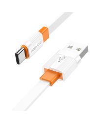 Borofone Cable BX89 Union - USB to Type C - 3A 1 metre white-orange