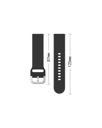 Silicone Strap TYS smart watch band universal 22mm black