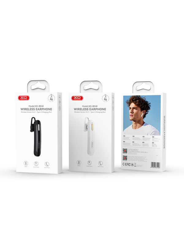 Дополнительное изображение книги «XO Bluetooth earphone BE48 black»