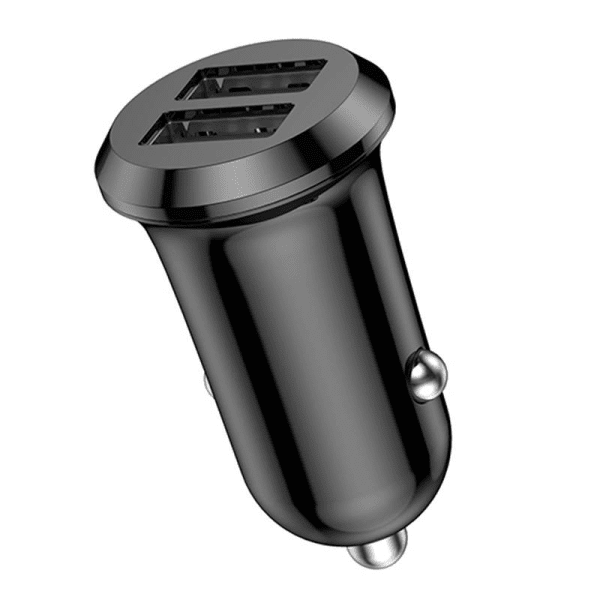 Car charger Vipfan C01, 2x USB, 12W (black)