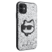 Оригинальный чехол KARL LAGERFELD Glitter Choupette Patch KLHCN61G2CPS для Iphone 11| Xr серебристый