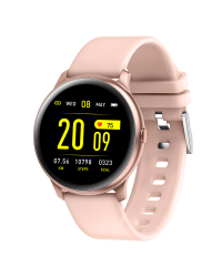 Умные часы с пульсометром Fusion KW19 / bluetooth 5.0 розовые