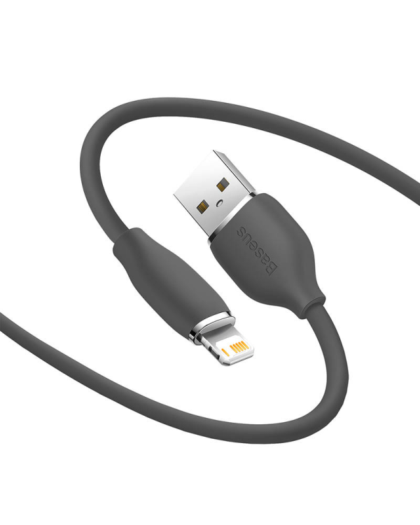 Baseus Jelly кабель USB Lightning, 2,4A, 1,2м (черный)