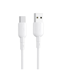 Кабель USB - USB-C Vipfan Colorful X11, 3A, 1м белый