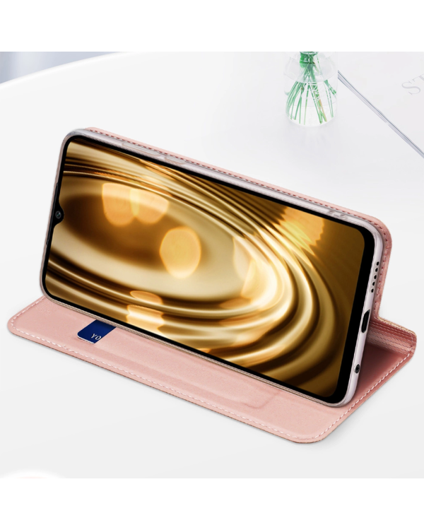 Dux Ducis Skin Pro Case for Xiaomi Poco C40 Flip Card Wallet Stand Gold