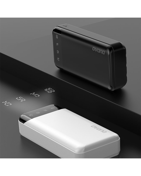 Dudao capacious powerbank with 3 built-in cables 20000mAh USB Type C + micro USB + Lightning black (Dudao K6Pro +)
