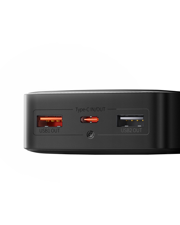 Powerbank Baseus Bipow, 20000mAh, 2x USB, USB-C, 25W (black)