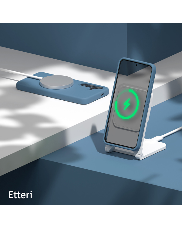 Etteri Silicone case for Samsung Galaxy S25 dark blue