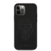 Обложка книги «KLHCP12MSILTTBK Karl Lagerfeld Iconic Outline Silicone Case for iPhone 12/12 Pro 6.1 Tone on Tone Black»