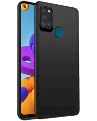 Fusion Soft Matte Back Case Силиконовый чехол для Samsung A217 Galaxy A21S Черный