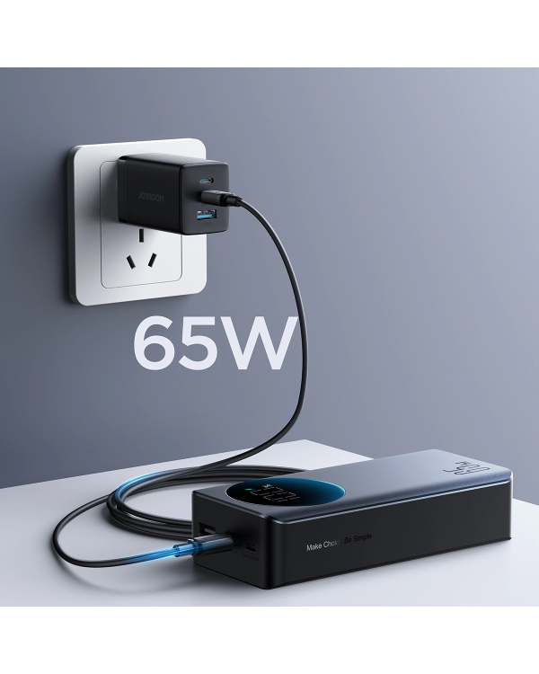 Дополнительное изображение книги «Joyroom 30000mAh 65W power bank с цифровым дисплеем (JR-PBF05) - черный»