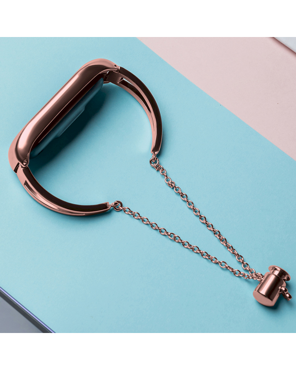 Fusion Metal Bracelet ремешок для часов Xiaomi Mi Band 3 / 4 / 5 / 6 розовый