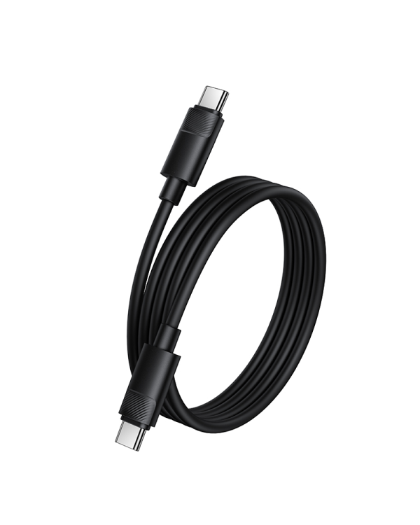 Кабель Borofone BX123 Leya Type C - Type C | PD 60W| 3A| 1 м | черный