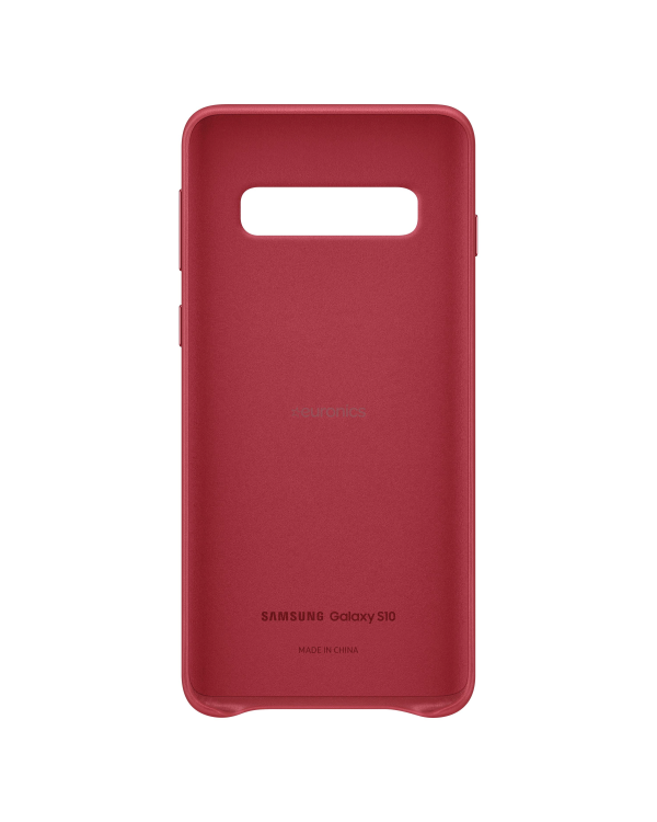 Кожаный чехол Samsung EF-VG973LREGEU для Samsung G973 Galaxy S10 красный