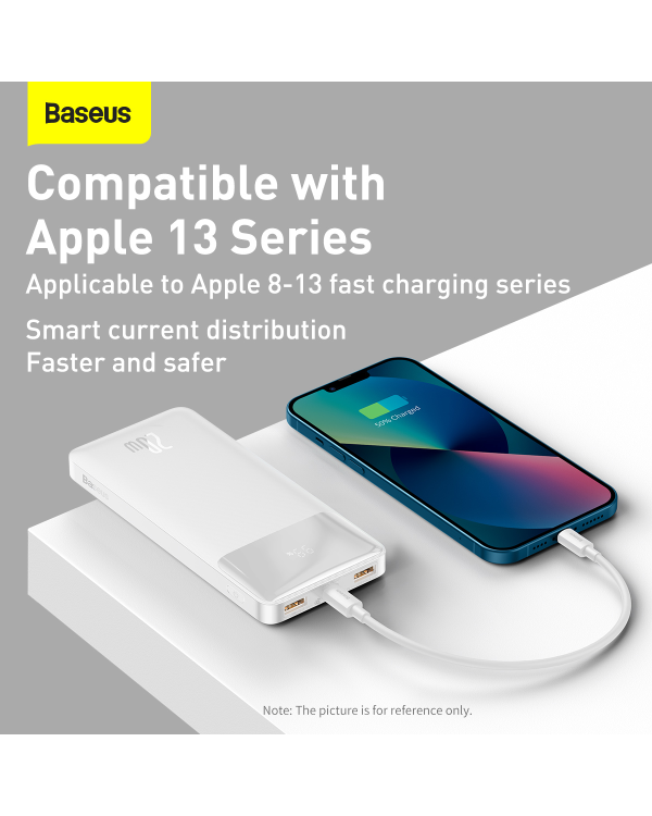 Powerbank Baseus Bipow 10000mAh, 20W (white)