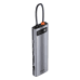 Дополнительное изображение книги «Концентратор 11in1 Baseus Metal Gleam Series, USB-C - 3x USB 3.0 + 2x HDMI + USB-C PD + Ethernet RJ45 + microSD|SD + VGA + AUX»