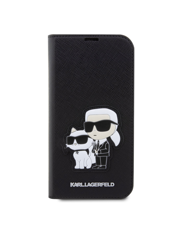 Дополнительное изображение книги «Karl Lagerfeld PU Saffiano Karl and Choupette NFT Book Case for iPhone 13 Pro Max Black»