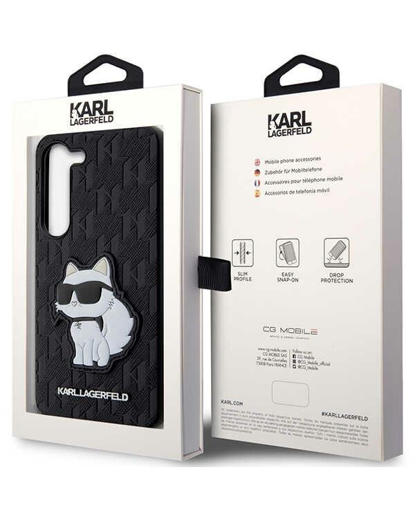 Дополнительное изображение книги «Karl Lagerfeld KLHCS23SSAKLHCPK S23 S911 hardcase czarny|black Saffiano Monogram Choupette»