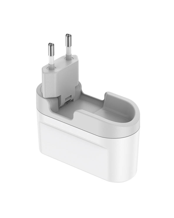 Wall charger 2xUSB-C Budi 65W (белый)
