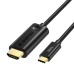 Обложка книги «Choetech unidirectional adapter cable USB Type C adapter (male) to HDMI 2.0 (male) 4K 60Hz 1.8m black (CH0019)»