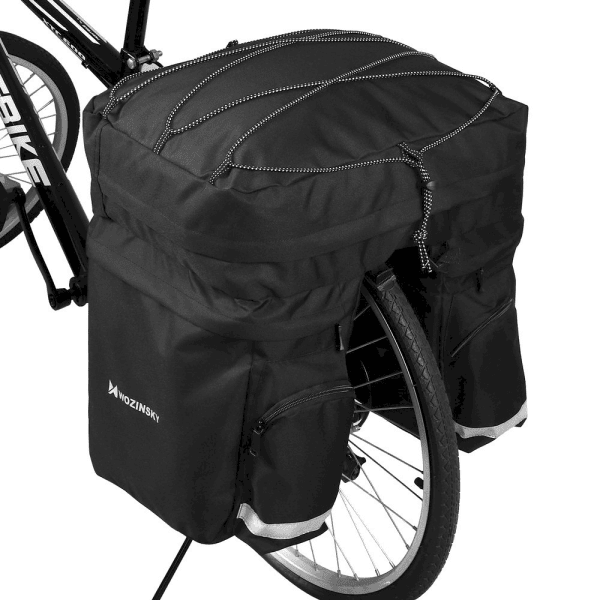 Обложка книги «Wozinsky Bicycle Bike Pannier Bag Rear Trunk Bag with Shoulder Strap and Bottle Case 60L black (WBB13BK)»