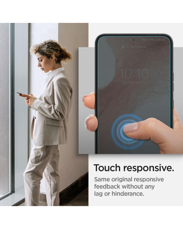 ТЕМПЕРИРОВАННОЕ СТЕКЛО Spigen GLAS.TR "EZ FIT" 2-PACK GALAXY S22