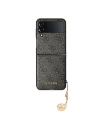 Guess GUHCZF4GF4GGR F721 Z Flip 4 gray|gray hardcase 4G Charms Collection