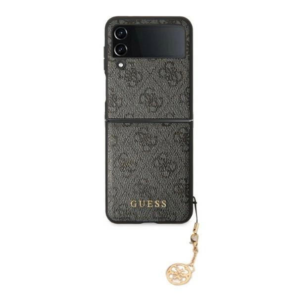 Guess GUHCZF4GF4GGR F721 Z Flip 4 gray|gray hardcase 4G Charms Collection