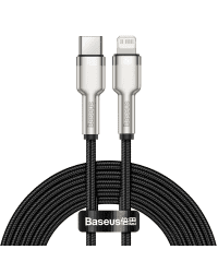 USB-C cable for Lightning Baseus Cafule, PD, 20W, 2m (black)