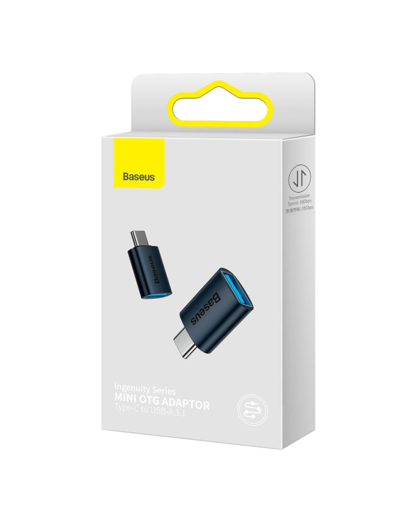 Baseus Ingenuity USB-C to USB-A adapter OTG (blue)