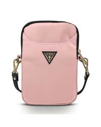 Сумка Guess GUPBNTMLLP розовая Нейлоновый треугольник с логотипом