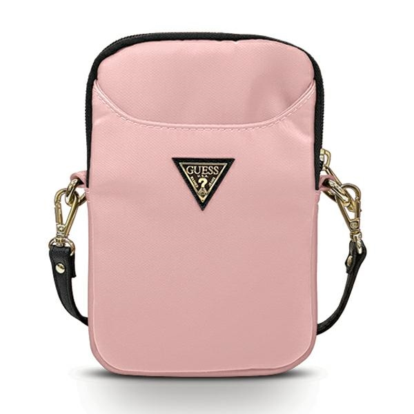 Сумка Guess GUPBNTMLLP розовая Нейлоновый треугольник с логотипом