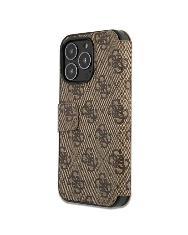 Guess GUBKP13X4GMGBR iPhone 13 Pro Max 6,7" |коричневый магнитный чехол 4G Big Metal Logo