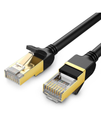 UGREEN NW107 Ethernet RJ45 Round network cable, Cat.7, STP, 8m (Black)