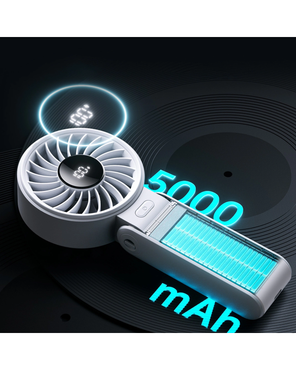 Портативный USB-вентилятор Jisulife Handheld Fan Life7 3600mAh - серый