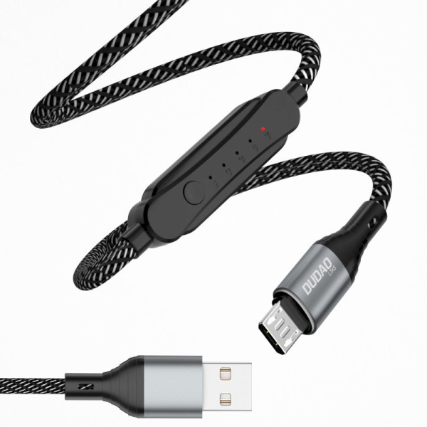 Обложка книги «Dudao USB - micro USB cable 5 A 1 m charging timer 1 - 5 h black (L7xsM)»