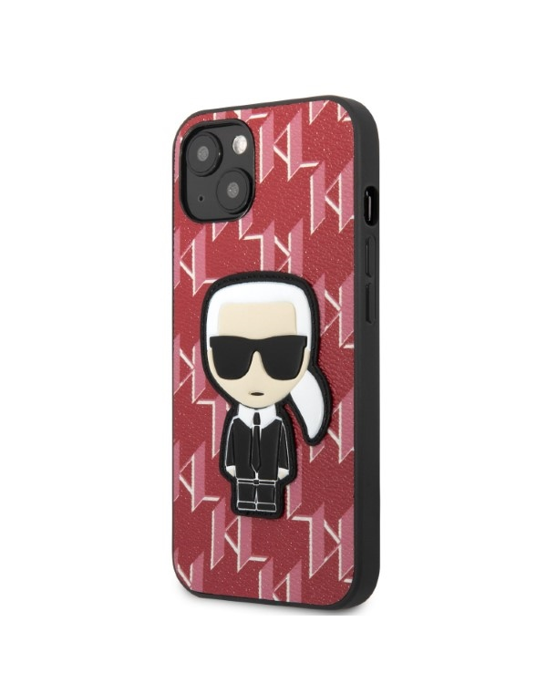 Karl Lagerfeld Monogram Ikonik Case for iPhone 13 Red
