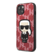 Karl Lagerfeld Monogram Ikonik Case for iPhone 13 Red